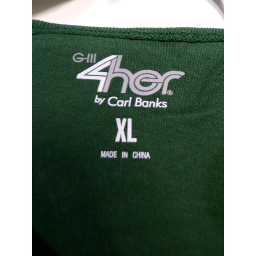 G-III 4Her by Carl Banks Women's NDSU Bison Football T-Shirt XL Green - Picture 2 of 3